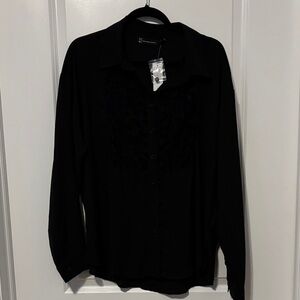 Elegant Black Women's Top